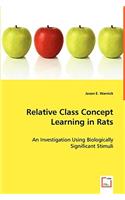 Relative Class Concept Learning in Rats