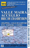 IGC Italien 1 : 25 000 Wanderkarte 111 Valle Maira