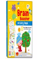 Brain Booster Activity Book for Kids Toddlers and Children 7+ Years: 96 Pages Preschool Educational Writing Practice, Pencil Control, Tracing, Maths and Brain Boosting Fun â€“ Reusable Early Learning Book