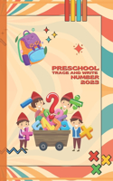 Preschool trace and write numbers: number trace and write