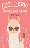 Cool Llama Coloring Book For Kids