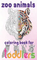 zoo animals coloring book for toddlers: coloring book/8.5''x11''/zoo animals coloring book for kids/fantastic animals coloring book