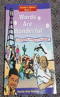 Words Are Wonderful Teacher 4 Grd 6