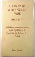 The Index of Middle English Prose Handlist IV
