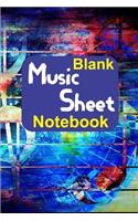 Blank Music Sheet Notebook