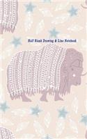 Half Blank Drawing & Line Notebook