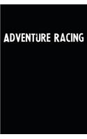 Adventure Racing: Blank Lined Notebook Journal With Black Background - Nice Gift Idea