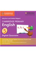 Cambridge Primary English Stage 5 Cambridge Elevate Digital Classroom Access Card (1 Year)