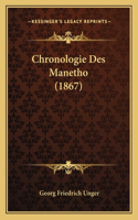 Chronologie Des Manetho (1867)