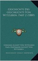 Geschichte Des Geschlechts Von Witzleben, Part 2 (1880)