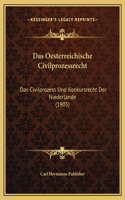Das Oesterreichische Civilprozessrecht