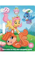 Disney Whisker Haven Tales Palace Pets Coloring Floor Pad: With Over 30 Pull-Out Coloring Pages