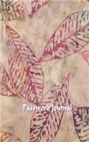 Password Journal: My Discreet Password Journal (Lacy Leaves)