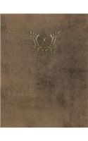Monogram "X" Grid Sketchbook