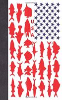 USA: American Flag Personalized Fishing Gifts For Men - Writing Journal And Log Book Combo To Record Fishing Trips And Memories