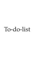 My to do list - Notebook, 120 Pages, lines