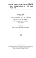 Tracking sex offenders in Indian country
