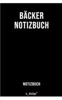 Notizbuch für Bäcker
