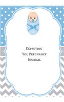 Expecting You Pregnancy Journal: Daily Countdown to Motherhood- Day To Day Guide From Conception to Childbirth - Baby on the way Memory Book for Childbirth Preparation Journal & Ann