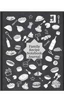 Family Recipe Notebook Journal