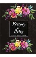 Blank Cookbook Recipes & Notes