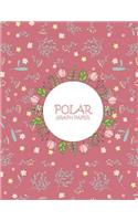 Polar Graph Paper: Pink Book, 5 Degree Polar Coordinates 120 Pages Large Print 8.5" x 11" Polar Graph Paper Notebook