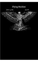 Flying Machine: Sketch Book - Vintage 1889 Sketchbook Steampunk Art (Blank Sketch Book)