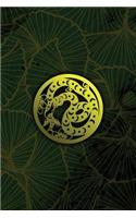Monogram Snake Notebook: Blank Journal Diary Memoir Log Logue(86 Luxury Two 150 Lined)