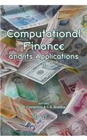 Computational Finance and Its Applications