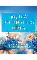 Journaling Diary (365 day blank): A 365 day blank personal journal to record your private thoughts and reflections on a daily basis throughout the year.(Journaling)