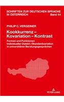 Kookkurrenz - Kovariation - Kontrast