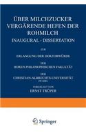 Über Milchzucker Vergärende Hefen der Rohmilch: (German)