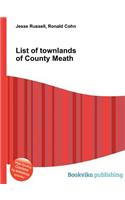 List of Townlands of County Meath