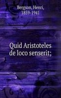 Quid Aristoteles de loco senserit