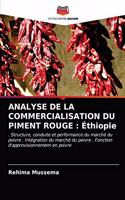 Analyse de la Commercialisation Du Piment Rouge