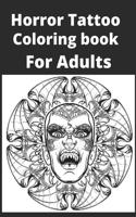 Horror Tattoo Coloring book For Adults