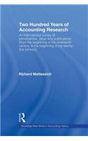 Two Hundred Years of Accounting Research