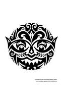 Hawaiian Art Pattern Tribal Mask Polynesian Maori Art Notebook: Lined College Ruled Paper For Work, Home Or School. Stylish Polynesian Artwork Pattern Note Pad Journal Diary 7.5 x 9.25 Inch Soft Cover.