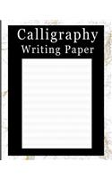 Calligraphy Writing Paper: Marble Gold (6) - 50 Page - Blank Calligraphy Writing Guide Paper Notebook - For Letter Practice [Classic]