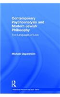 Contemporary Psychoanalysis and Modern Jewish Philosophy