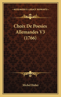 Choix De Poesies Allemandes V3 (1766)