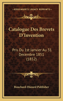 Catalogue Des Brevets D'Invention