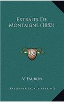 Extraits De Montaigne (1883)