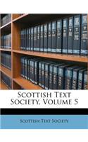 Scottish Text Society, Volume 5