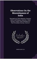 Observations On the Mussulmauns of India