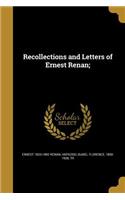 Recollections and Letters of Ernest Renan;