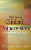 Casebook for Clinical Supervision