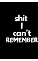 Shit I Can't Remember