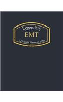 Legendary EMT, 12 Month Planner 2020: A classy black and gold Monthly & Weekly Planner January - December 2020