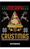 Merry Crustmas Notebook: 100 Lined Pages - 6X9 Inches - Sketchbook - Diary - Journal - For Men And Women - Christmas Or Birthday Gift For Him And Her - Funny Gift Idea - For